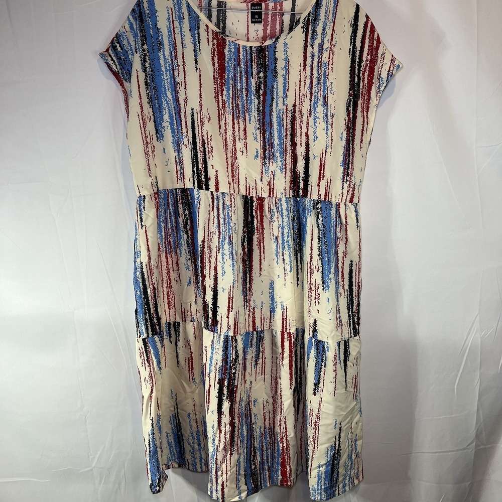 Emory Rose‎ Patriotic Dress Size XL USA 4th Of July Memorial Day Red White Blue